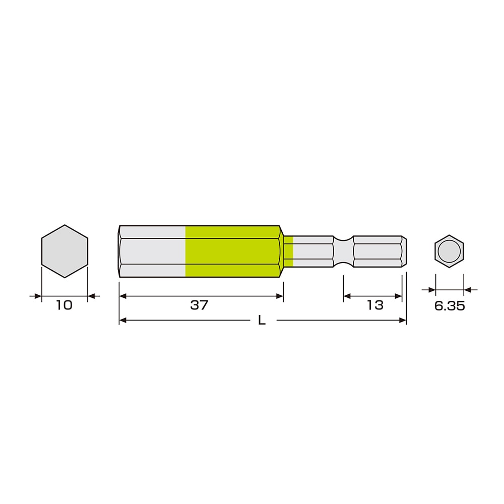 お得な特別割引価格） <br>六角レンチカラービット<br><br><br>Ｎｏ．ＡＣＨＸ−３０３５<br> Ｌ型アダプターでの仮締め作業に<br>  短い出寸 約１１ｍｍ<br> インパクト対応<br>株式会社兼古製作所 ＡＮＥＸ