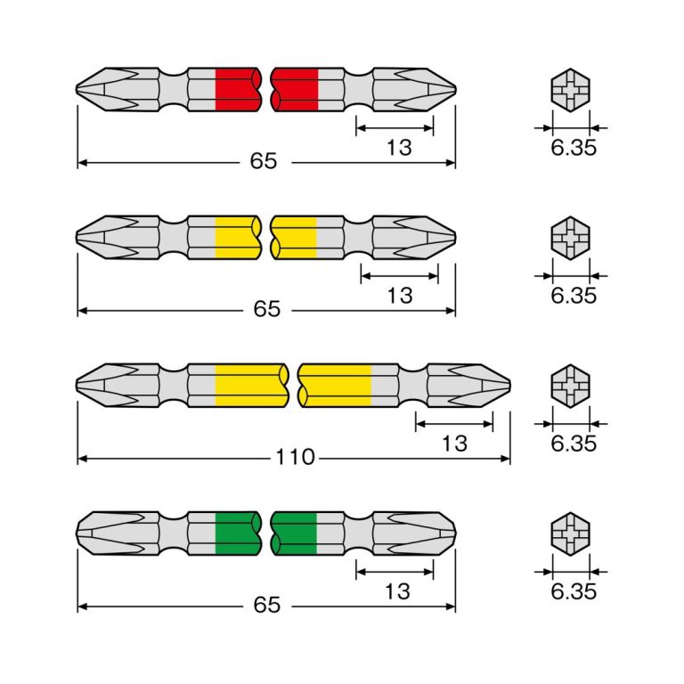 カラービット 5本組 アソートセット | ANEXブランドのドライバー・工具