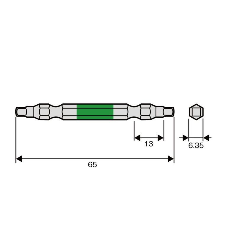 四角カラービット 5本組 □3×65 | ANEXブランドのドライバー・工具