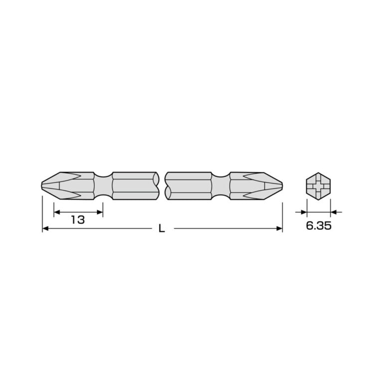 パワービット 10本組 ＋2×110（G硬度） | ANEXブランドのドライバー・工具メーカー（株）兼古製作所
