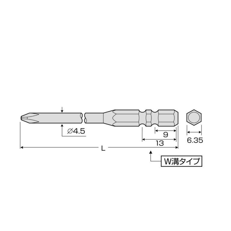ハイパービット 段付W溝タイプ 2本組 ＋1×100 | ANEXブランドのドライバー・工具メーカー（株）兼古製作所